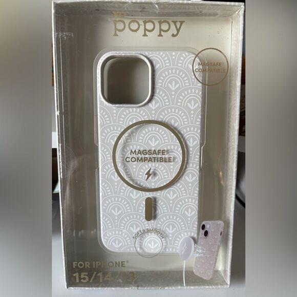 White MagSafe Compatible iPhone Case - Picture 1 of 2